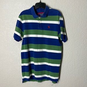 Abercrombie & Fitch Vintage Polo Stripped Shirt. 100% Cotton. Sz XL fits like M
